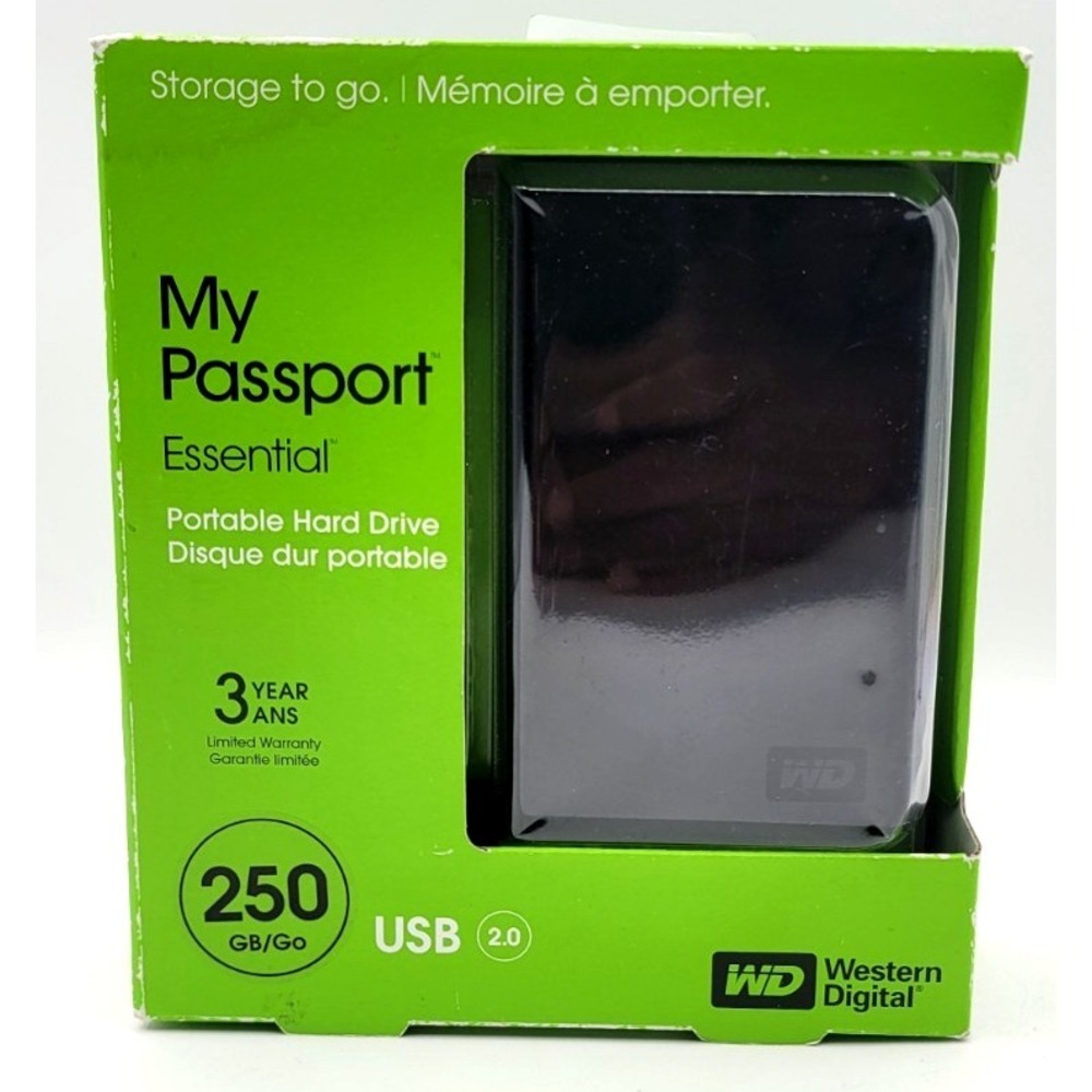 Western Digital My Passport Essential 250 GB FACTORY SEALED NEW